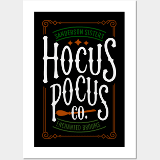 Hocus Pocus Co. - Sanderson Sisters Enchanted Brooms Posters and Art